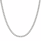 Limited Edition Silver Iced Tennis Chain
