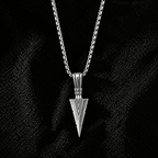 Silver Arrowhead Stainless Steel Pendant Chain