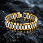 President Classic Gold & Silver Stainless Steel Bracelet