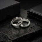 Minimal High Polish Silver Band Ring
