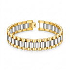 President Classic Gold & Silver Stainless Steel Bracelet