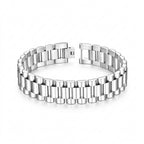 President Classic Silver Stainless Steel Bracelet