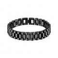 President Classic Black Stainless Steel Bracelet