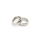 Minimal High Polish Silver Band Ring