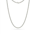 Minimalist Silver Thin Micro Curb Link Chain