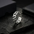 Polished Silver Cuban Curb Chain Ring