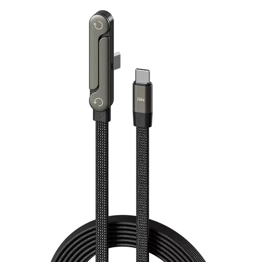240W Fast Charging Cable with Phone Stand - The Intezaar